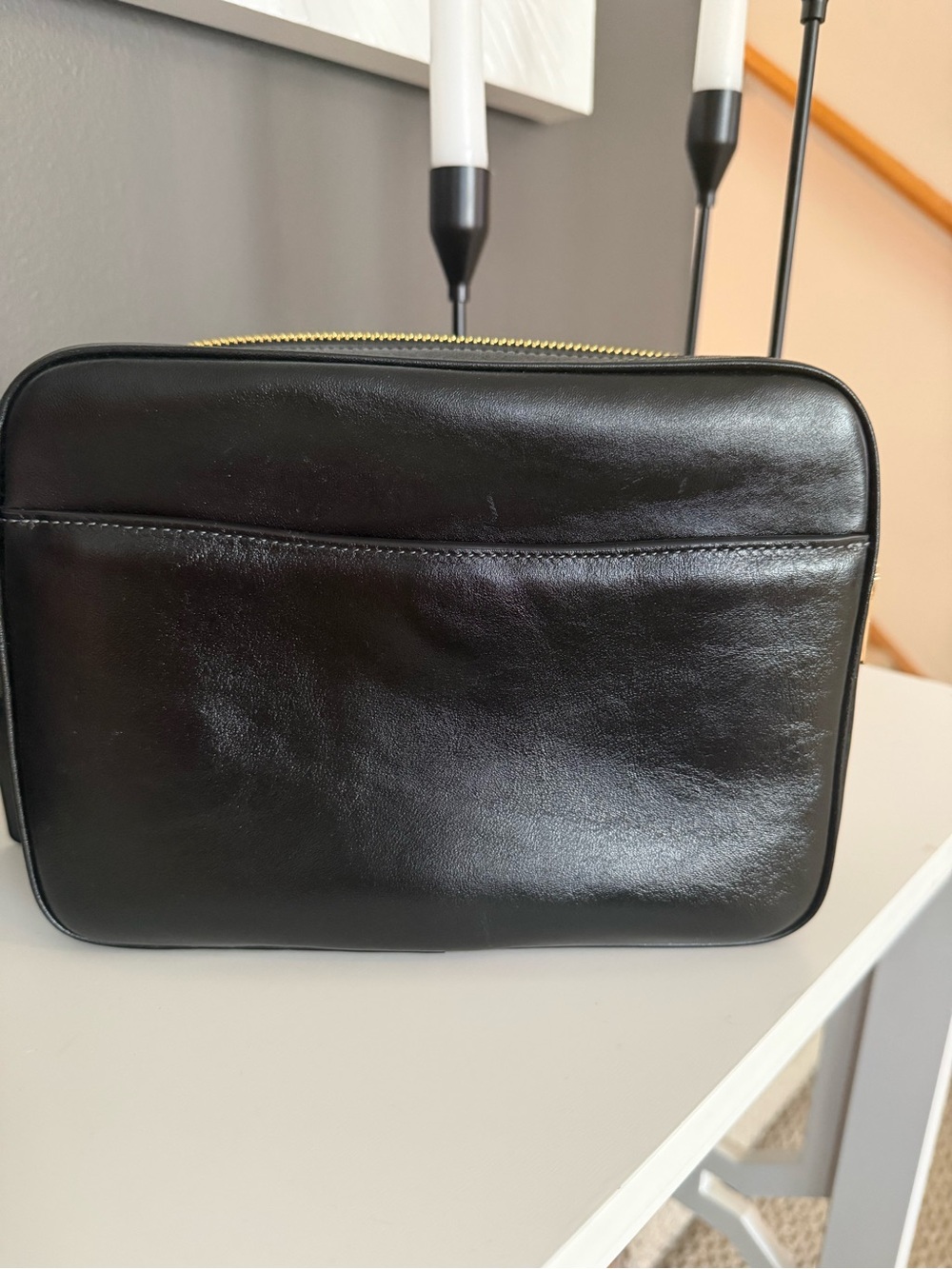 Coach Carey Crossbody Bag-Black/Gold - Picture 6 of 9